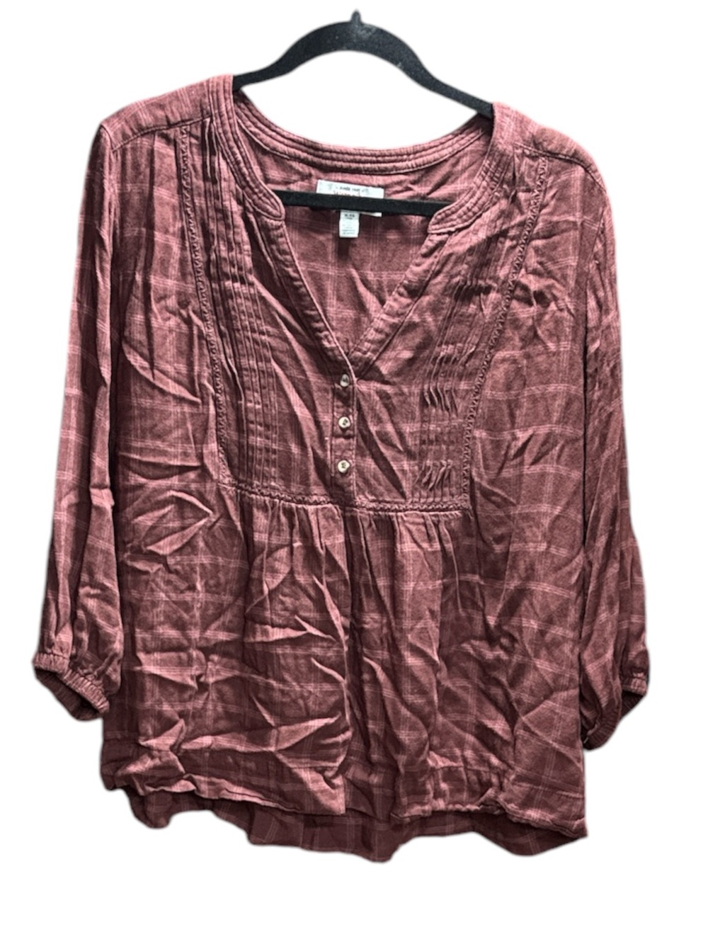 Wrangler XL babydoll style flannel top